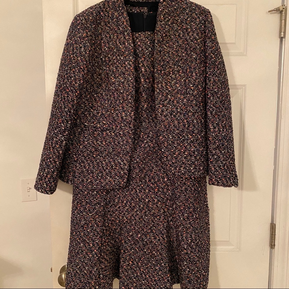 NWT J. Crew Confetti Tweed dress & Jacket suit